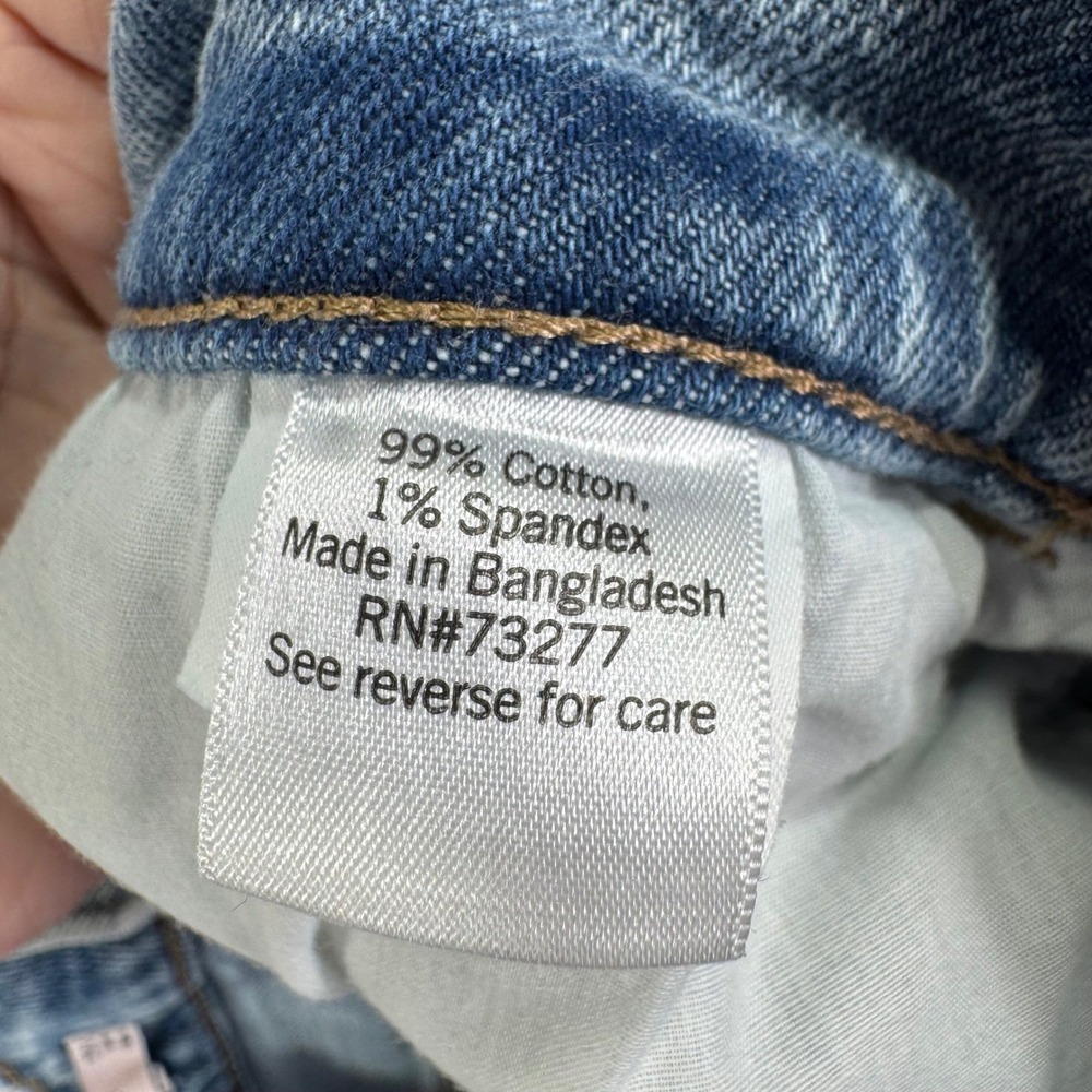 SO Juniors Jeans Distressed Acid Wash Boyfriend Low Rise Denim Pants Size 11 30W - Picture 4 of 8